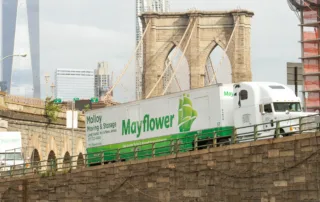Molloy Moving Truck on Bridge in New York
