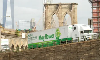 Molloy Moving Truck on Bridge in New York